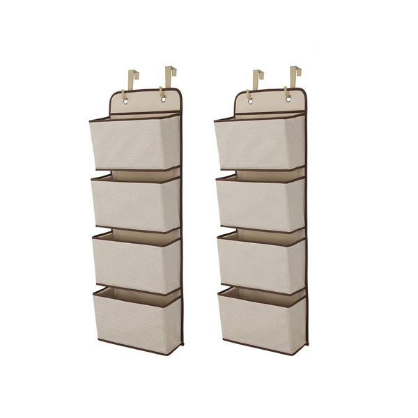 2-Pack Delta Children 4 Pocket Over The Door Hanging Organizer