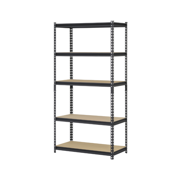 Hart Heavy-Duty 5-Tier Steel Shelving (Black)