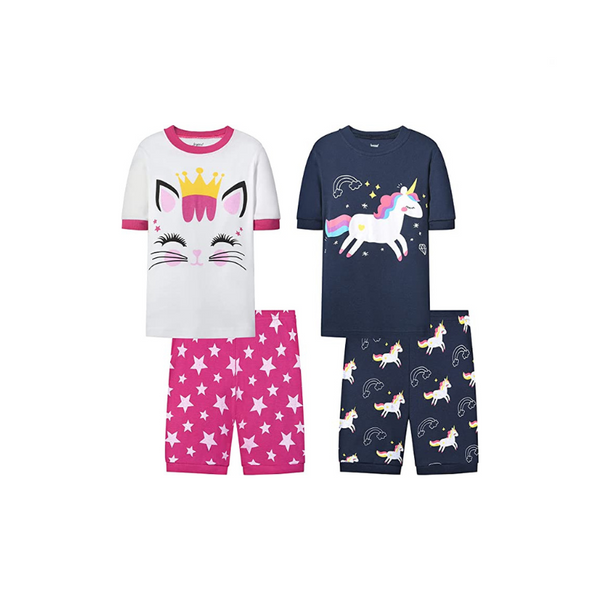 Conjuntos de pijamas de 4 piezas (15 estilos) en oferta
