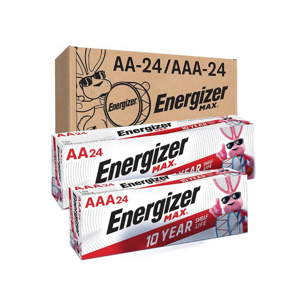 24 Max Double A Batteries and 24 Max Triple A Batteries Combo Pack