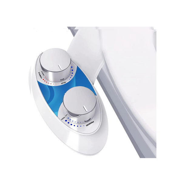 Bidet Toilet Seat Attachment with Self Cleaning Dual Nozzle