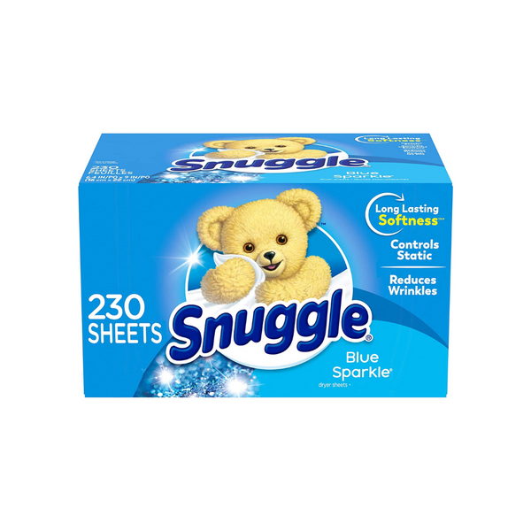 Hojas para secadora suavizante de telas Snuggle de 230 unidades