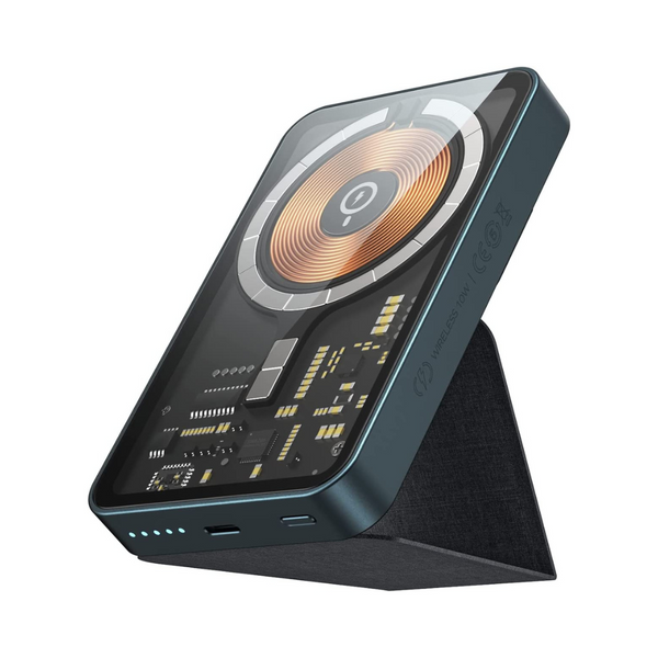 Soporte inalámbrico magnético plegable del banco del poder de MOMAX 5000mAh