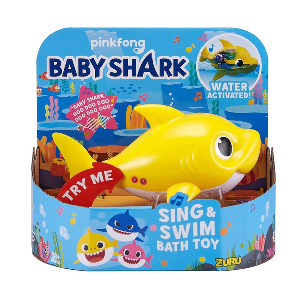 ZURU Baby Shark Battery-Powered Sing and Swim Bath Toy