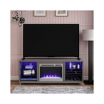 Centro multimedia con soporte para chimenea Lumina de Ameriwood Home