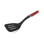 KitchenAid Gourmet Espátula ranurada de nailon, talla única, rojo mate