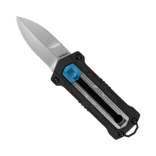 Kershaw Kapsule Spear Point - Navaja de bolsillo con hoja de 1,4" (negro)
