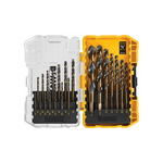 21-Piece DeWALT Black Oxide Coated HSS Twist Drill Bit Set