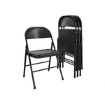4 Mainstays Steel Folding Chairs (2 Colors)