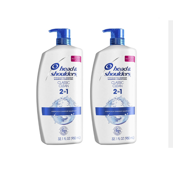 2 Big Bottles Of Head and Shoulders Shampoo and Conditioner