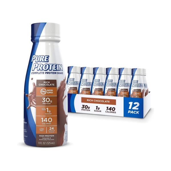 12-Pack 11-oz. Pure Protein Milk / Whey Protein Shakes