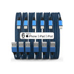 Pack of 6 Fast Charging iPhone Lightning Cables