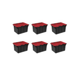 6-Pack Sterilite 12 Gallon/45 Liter Totes