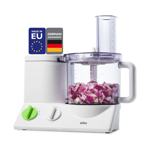 Procesador de alimentos Braun de 12 tazas con 7 cuchillas adicionales + picadora y exprimidor de cítricos