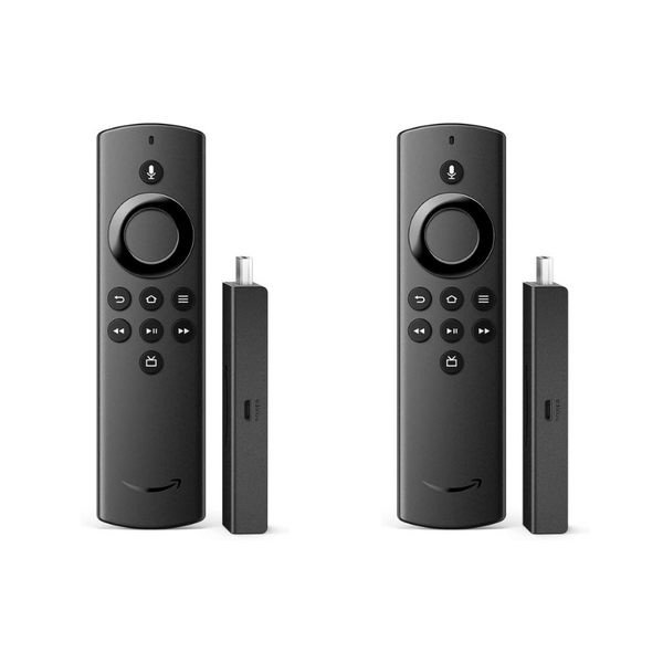 2 Fire TV Stick Lite with Alexa Voice Remote Lite