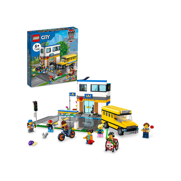 Kit de construcción LEGO City Día Escolar (433 piezas)