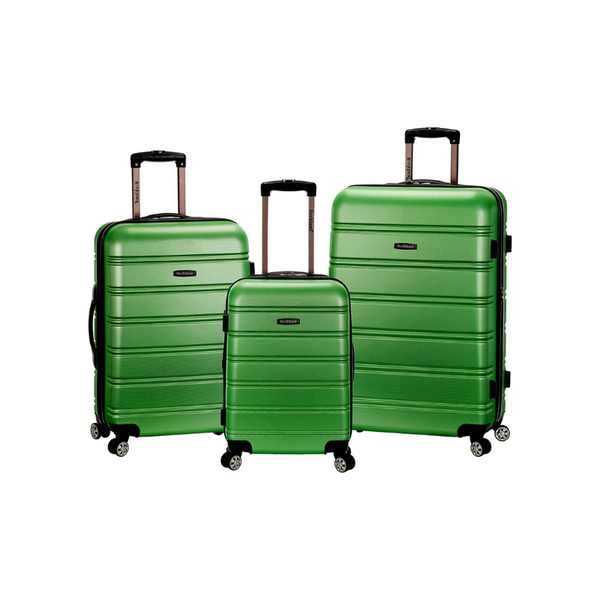 3 Piece Rockland Melbourne Hardside Expandable Spinner Set