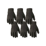 6-Pairs of Wells Lamont Cotton Work & Gardening Gloves (Large)