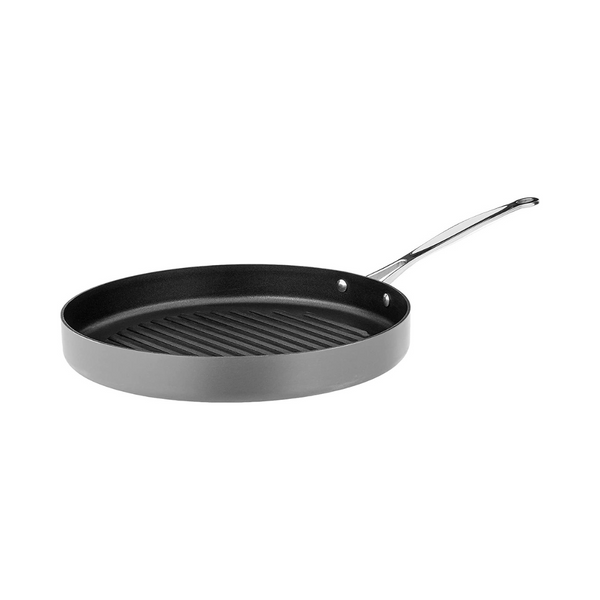 Cuisinart 630-30 Chef's Classic Nonstick Hard-Anodized 12-Inch Round Grill Pan,Black