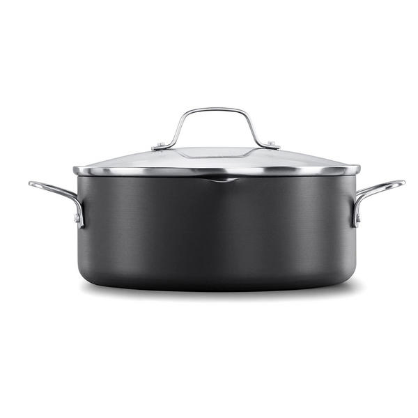 Calphalon Classic Hard-Anodized Nonstick Cookware, 5-Quart Dutch Oven with Lid
