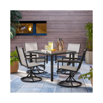 Better Homes & Gardens Brees 5-Piece Sling Swivel Outdoor Dining Set