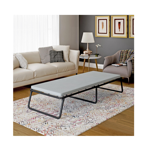 Simmons Beautysleep Folding Guest Bed with Springs and Memory Foam Mattress