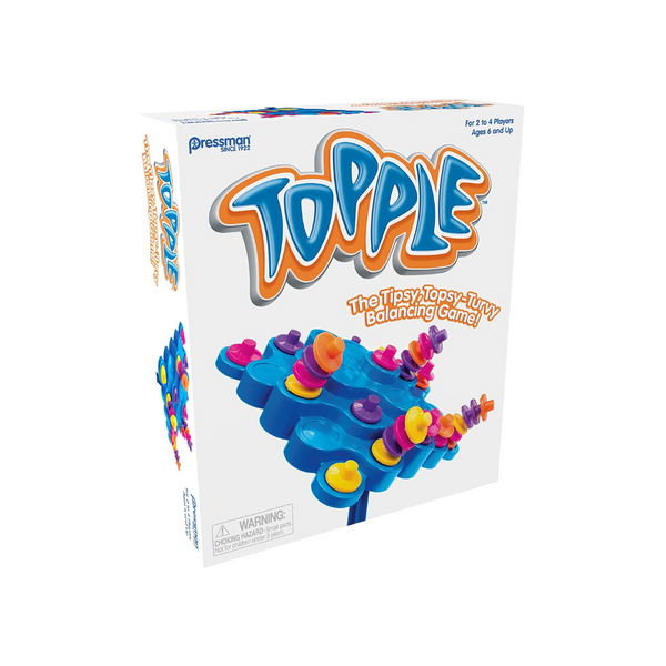 Pressman Toy – Original Topple Board Game Brown