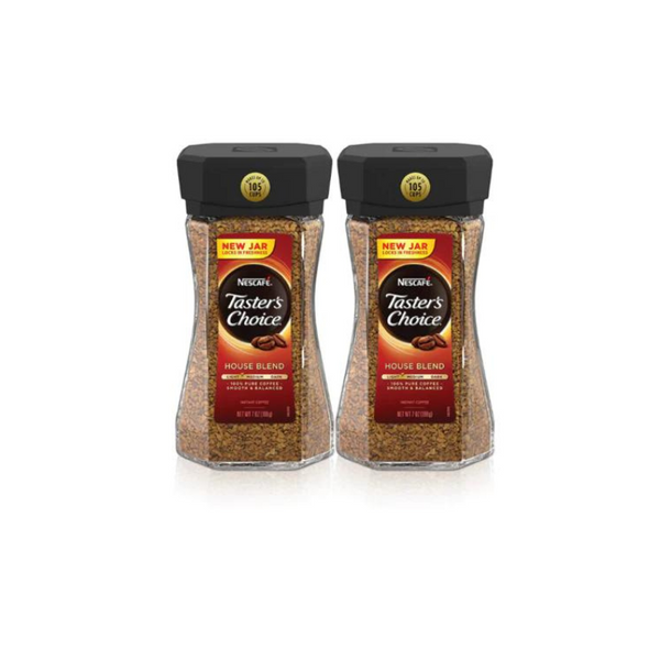 Paquete de 2 café instantáneo Nescafe Taster's Choice House Blend