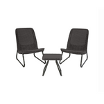 Juego de muebles de jardín de mimbre de resina Keter