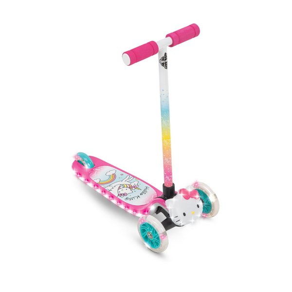 Huffy Hello Kitty Tilt N’ Turn 3-Wheel Kick Scooter