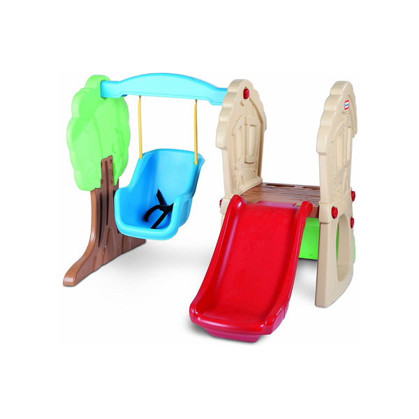 Escalador y columpio para esconderse y buscar de Little Tikes