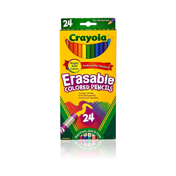 Lápices de colores borrables Crayola, 24 unidades