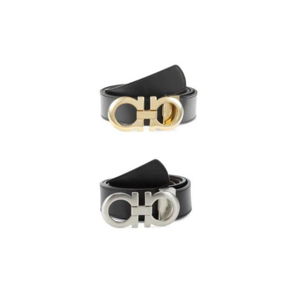 Salvatore Ferragamo Gancini Reversible Leather Belt