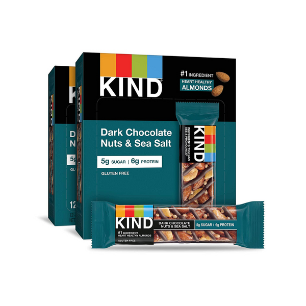 Paquete de 24 barras de sal marina y nueces de chocolate amargo