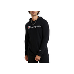 Champion Men's Front Script Logo Hooded Cotton Knit Pullover