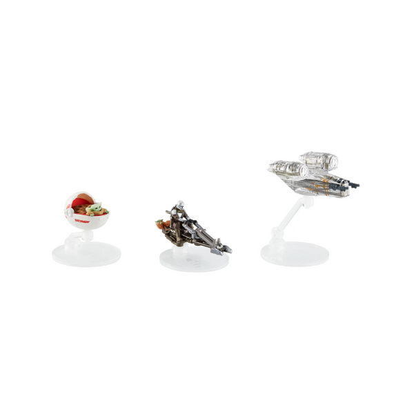 Paquete de 3 naves espaciales de fundición a presión de Star Wars Hot Wheels