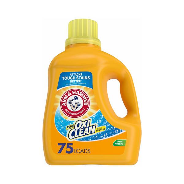 Arm & Hammer Plus OxiClean Clean Meadow 75 Load Liquid Laundry Detergent Bottle