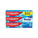 3 Colgate Max Fresh with Whitening Toothpaste with Mini Breath Strips