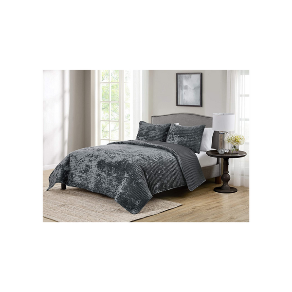 Juego de colcha de 3 piezas Tahari Luxury Premium ultrasuave