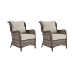 Set Of 2 Signature Design By Ashley Clear Ridge Outdoor Handwoven Wicker Cushioned Lounge Chair Set