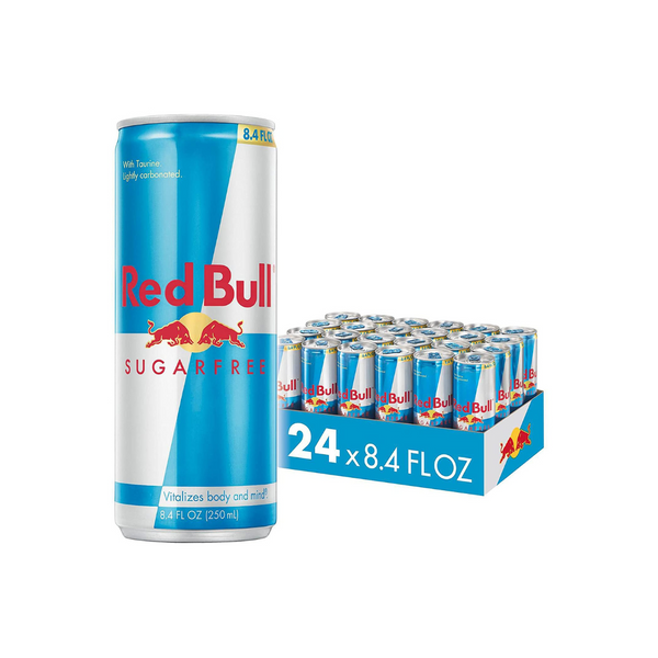 Bebida energética Red Bull, sin azúcar, 8.4 onzas líquidas (paquete de 24)