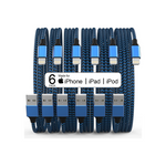 Pack of 6 iPhone MFI Certified Lightning Cables