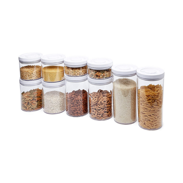 10-Piece Amazon Basics Round Airtight Food Storage Containers
