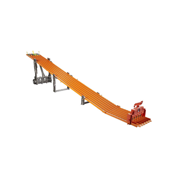 Hot Wheels Track Set with 6 1:64 Scale Toy Cars and 6-Lane Race Track