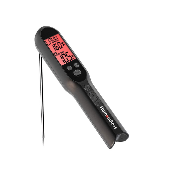 Homendless Digital Rechargeable Meat Thermometer w/ LCD Backlight