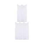 5 Pack Of Fruit Of The Loom Boys’ Cotton Tank Top Undershirts