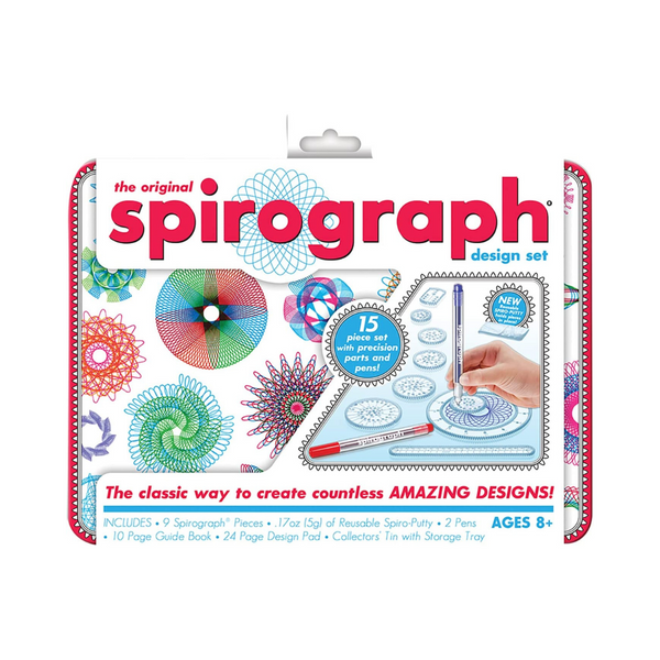 Spirograph Design Set Tin -- Classic Gear Design Kit in a Collectors