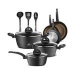 NutriChef 12-Piece Nonstick Kitchen Cookware Set