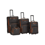 Rockland Journey Softside Upright 4-Piece Luggage Set