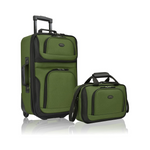 U.S. Traveler Rio Rugged Fabric Expandable Carry-on Luggage Set